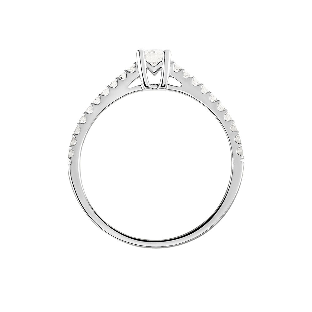 Bague Solitaire Or Blanc Nyala Diamants - Parures de mariage Femme | Marc Orian