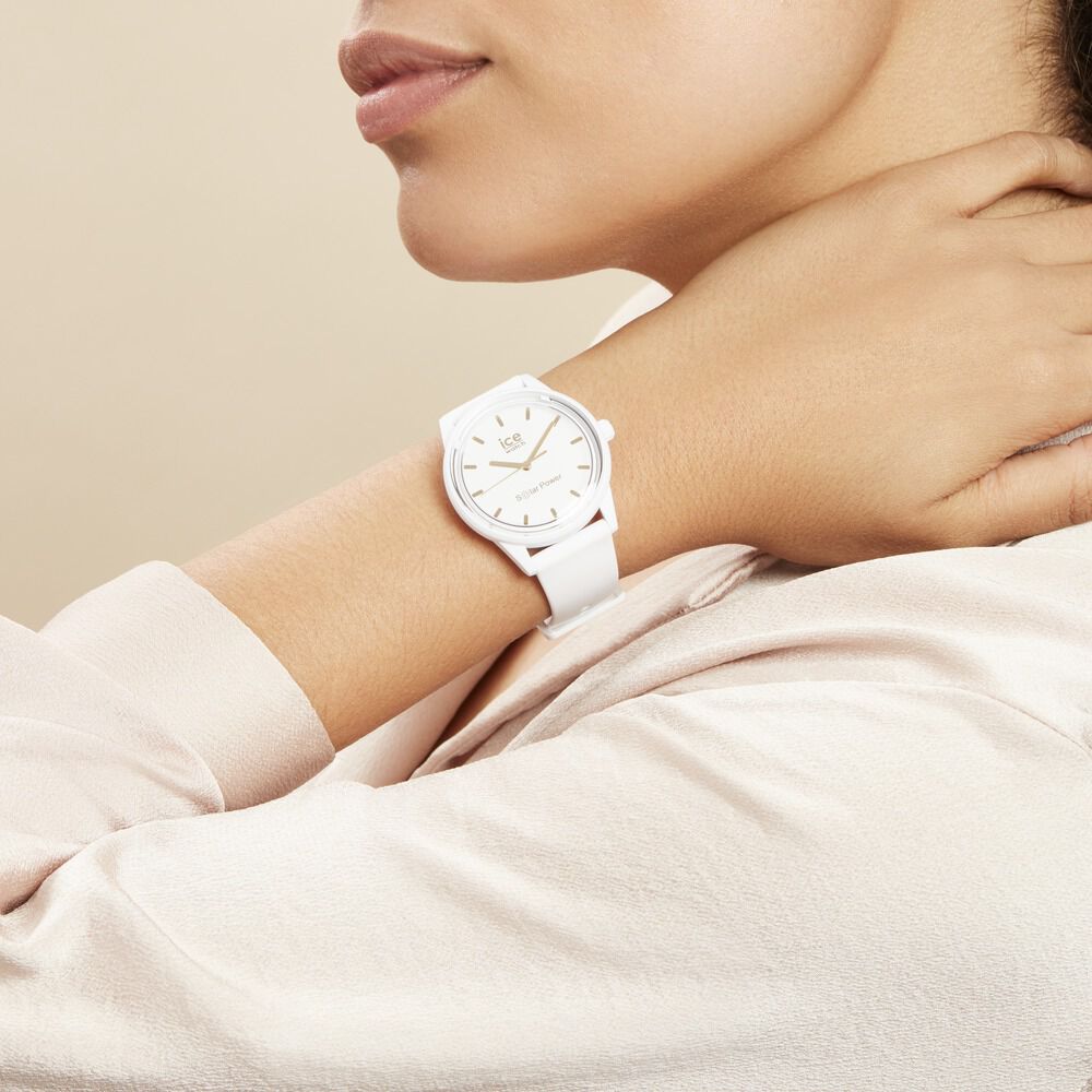 Montre Ice Watch Solar Power Blanc - Montres étanches Famille | Marc Orian