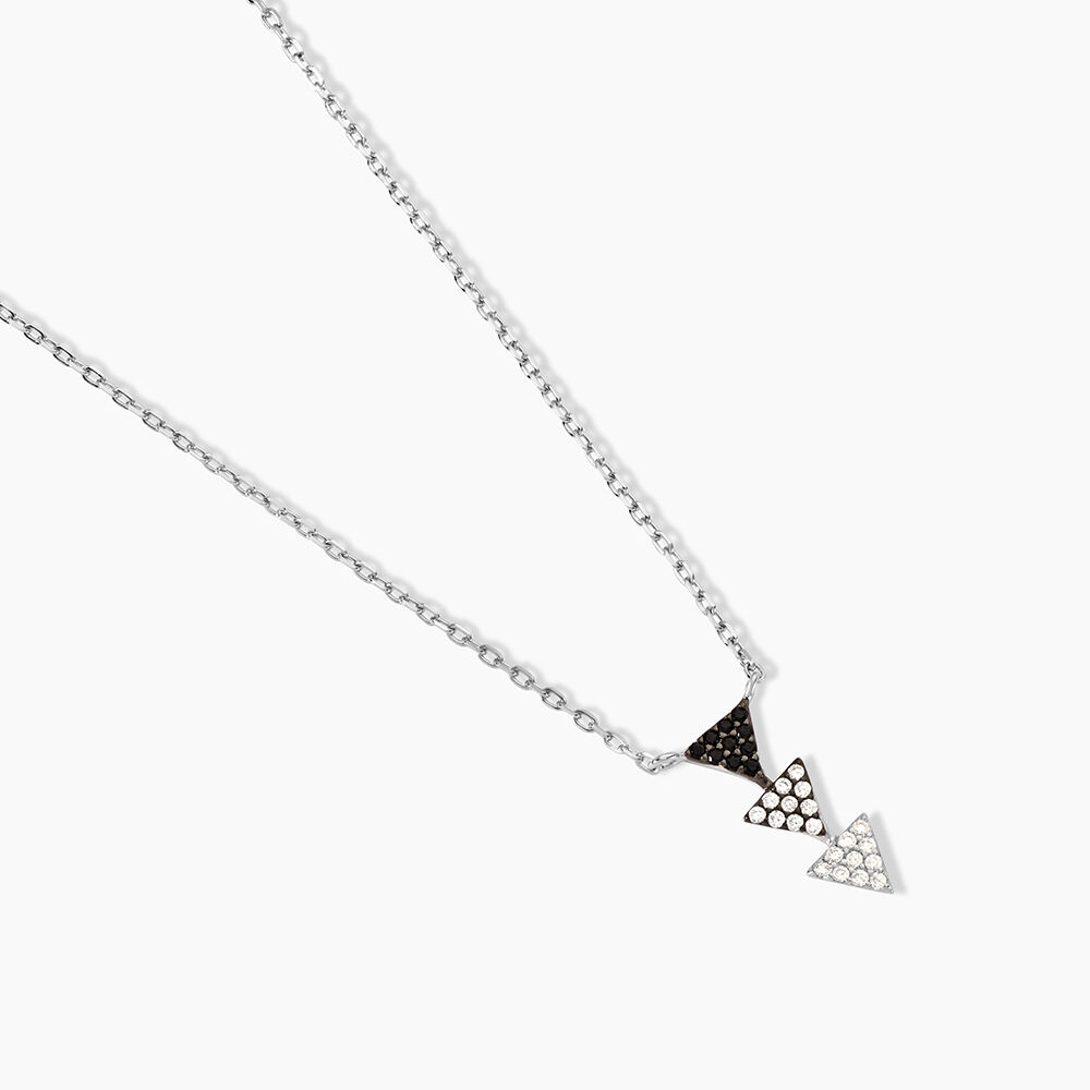 Collier Chleo Argent Blanc Oxyde De Zirconium - Colliers avec pierres Femme | Marc Orian
