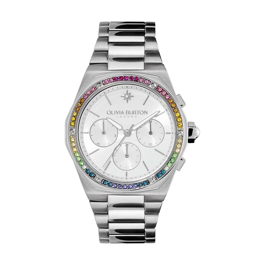 Montre Olivia Burton Hexa Multifonction Argenté - Montres étanches Femme | Marc Orian