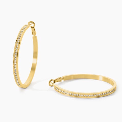 Cr&eacute;oles Guess Color My Day Acier Jaune Oxyde De Zirconium - Cr&eacute;oles Femme | Marc Orian