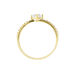 Bague Monelle Or Jaune Oxyde De Zirconium