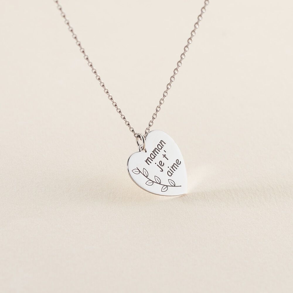 Collier Aemilia Argent Blanc - Colliers maman Femme | Marc Orian