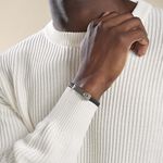 Bracelet Phebus Him Casual Acier Blanc Diamant - Bracelets cuir Homme | Marc Orian