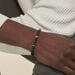 Bracelet Labhras Acier Blanc Agate - Bracelets chaînes Homme | Marc Orian