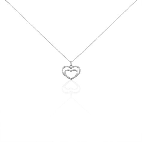 Collier Gasparde Argent Blanc Oxyde De Zirconium - Colliers avec pierres Femme | Marc Orian