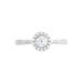 Bague Or Blanc Peony Oxyde De Zirconium - Solitaires Femme | Marc Orian