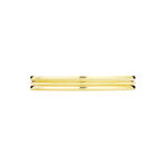 Alliance Perlee Ruban Plat Or Jaune - Alliances duo Unisex | Marc Orian