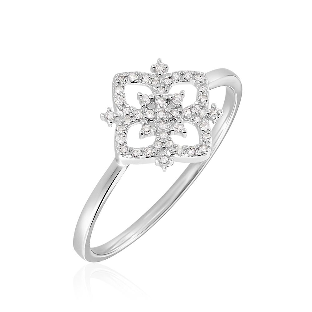 Bague Vasya Or Blanc Diamant - Bagues pierres précieuses Femme | Marc Orian