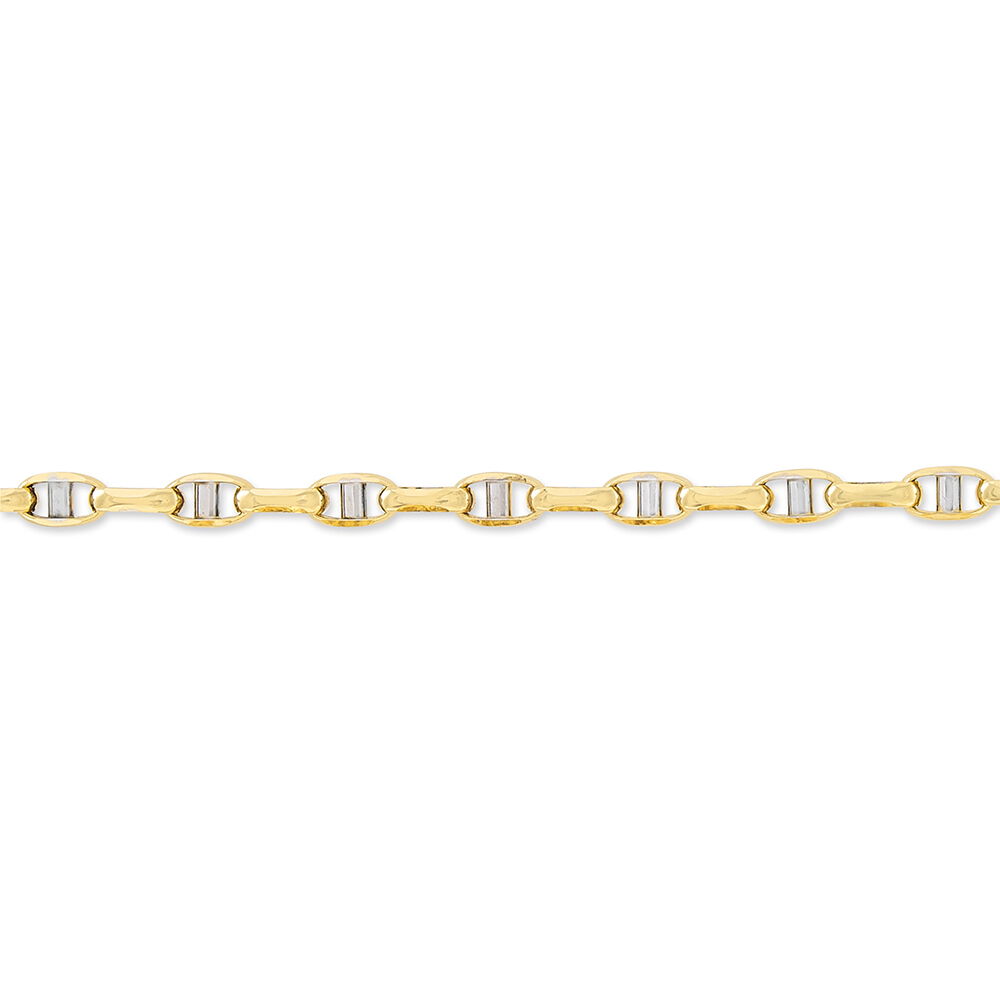 Bracelet Carlo Or Bicolore Maille Marine Ronde - Bracelets mailles Homme | Marc Orian