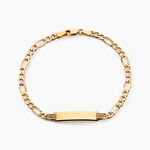 Bracelet Identit&eacute; Walt Or Jaune - Gourmettes Homme | Marc Orian