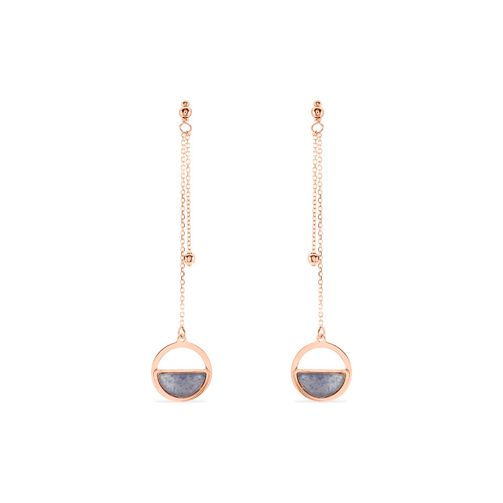 Boucles D'oreilles Or Jaune Cendra Forme Cercle - Pendantes Femme | Marc Orian