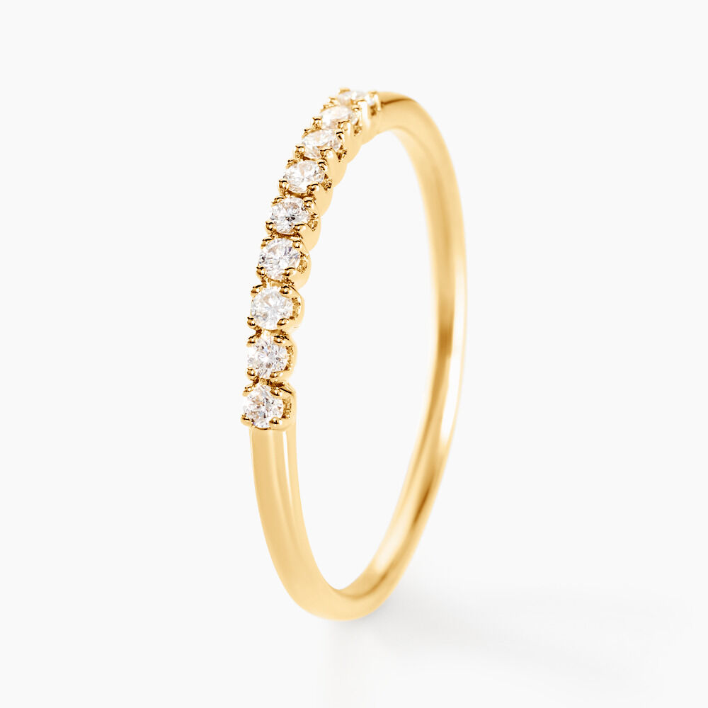 Alliance Hera Or Jaune Diamant - Alliances avec pierres Femme | Marc Orian