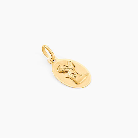 Pendentif Ange Ovale Or Jaune - Bijoux personnalisés Famille | Marc Orian