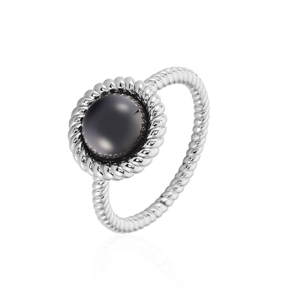 Bague Adelyne Argent Blanc Céramique - Bagues avec pierre Femme | Marc Orian