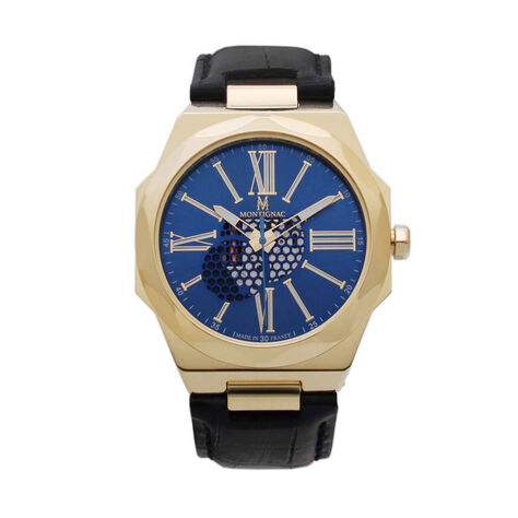 Montre Montignac Octogon Bleu - Montres &eacute;tanches Homme | Marc Orian