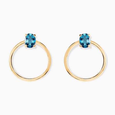 Cr&eacute;oles Kip Or Jaune Topaze - Cr&eacute;oles Femme | Marc Orian