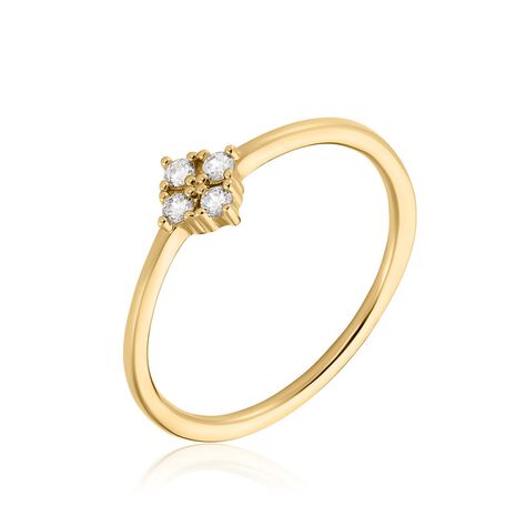 Bague éclat Perlé Plaqué Or Oxyde De Zirconium - Bagues avec pierre Femme | Marc Orian