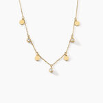 Collier Aurore Acier Dor&eacute; Cristal - Colliers avec pierres Femme | Marc Orian