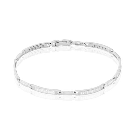 Bracelet Conina Argent Blanc Oxyde De Zirconium - Bracelets chaînes Femme | Marc Orian