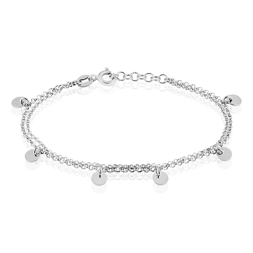 Bracelet Vera Argent Blanc - Bracelets Medailles Femme | Marc Orian