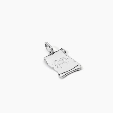 Pendentif Zodiaque Parchemin Argent Blanc - Bijoux personnalisés Famille | Marc Orian