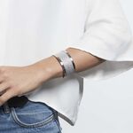 Bracelet Jonc Acier Blanc - Bijoux fantaisie Femme | Marc Orian
