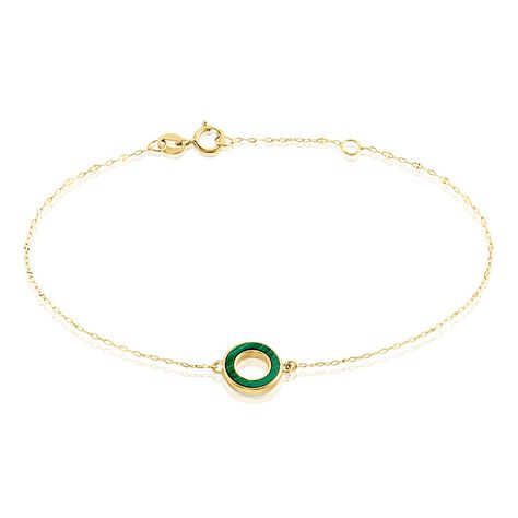 Bracelet L'incessante Or Jaune Malachite - Bracelets chaînes Femme | Marc Orian