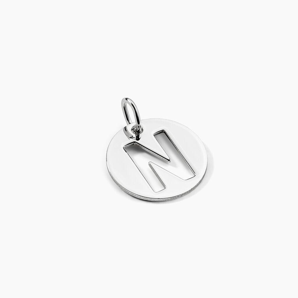 Pendentif Elio N Argent Blanc - Bijoux fantaisie Famille | Marc Orian