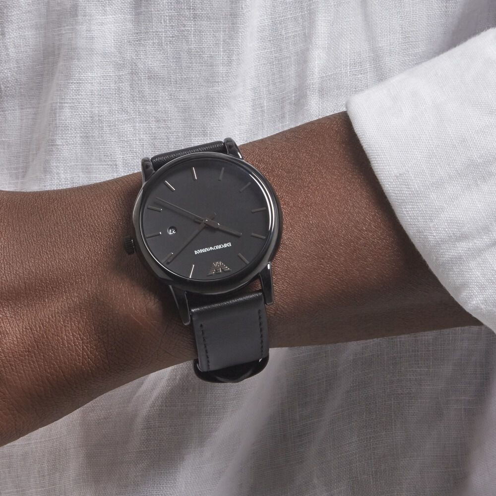 Montre Emporio Armani Noir - Montres classiques Homme | Marc Orian