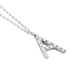 Collier Oran Or Blanc Diamant - Colliers avec pierres Femme | Marc Orian