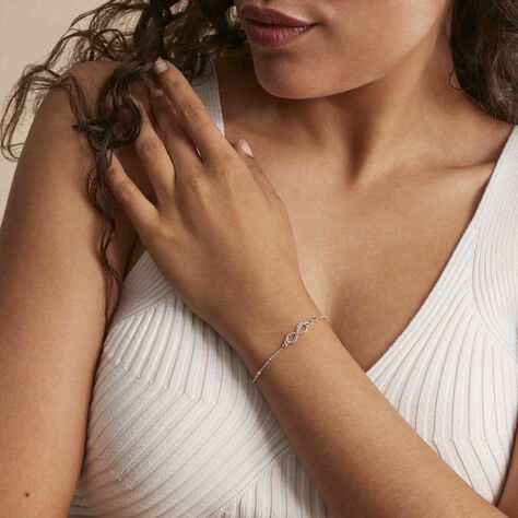 Bracelet Ayelet Argent Blanc - Bracelets chaînes Femme | Marc Orian