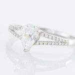 Bague Or Blanc Marinda Oxyde De Zirconium - Solitaires Femme | Marc Orian