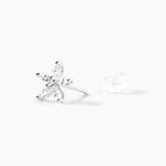 Boucles D'oreilles Puces Horcia Or Blanc Oxyde De Zirconium - Puces Femme | Marc Orian