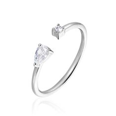 Bague Ajustable Shou Argent Oxyde De Zirconium - Bague fantaisie Femme | Marc Orian