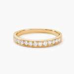 Alliance Rhea Or Jaune Diamant - Alliances avec pierres Femme | Marc Orian