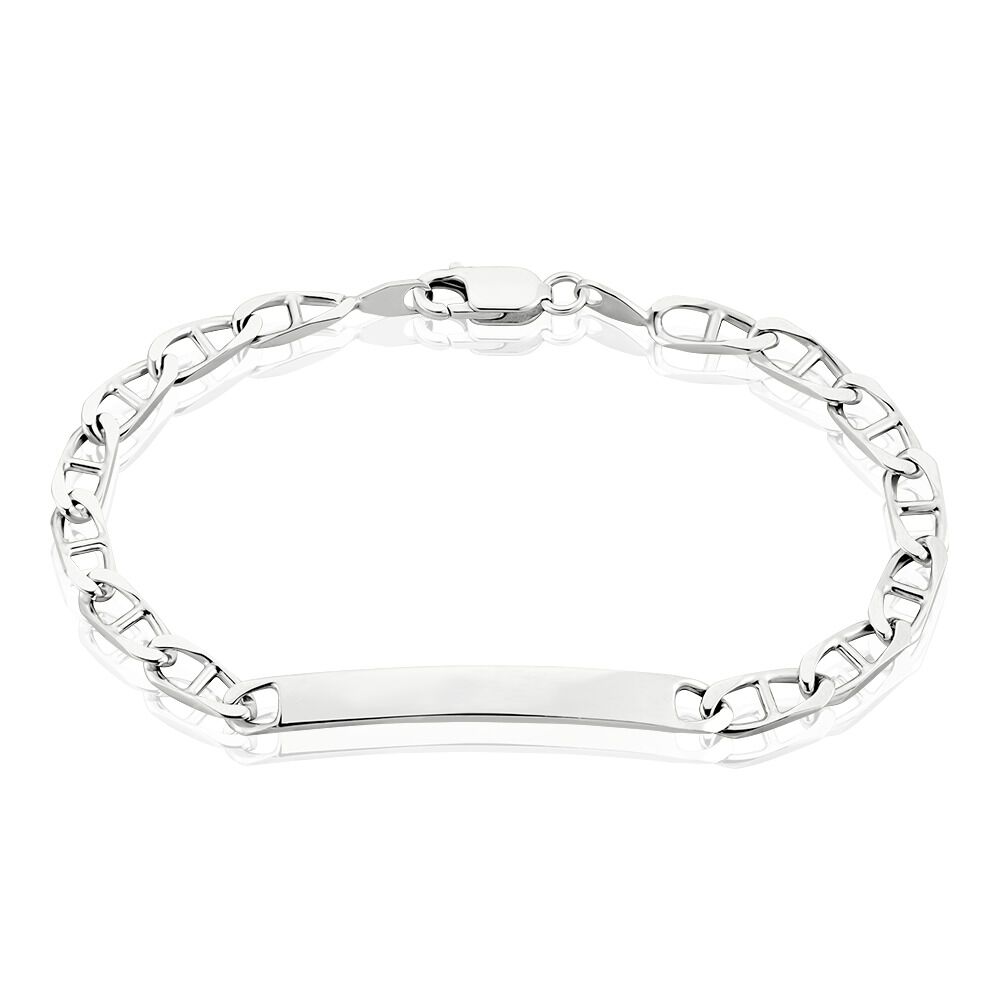 Bracelet Identité Zak Argent Blanc - Gourmettes Homme | Marc Orian