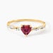 Bague Mathilde Or Jaune Rhodolite Oxyde De Zirconium - Bagues de promesse Femme | Marc Orian