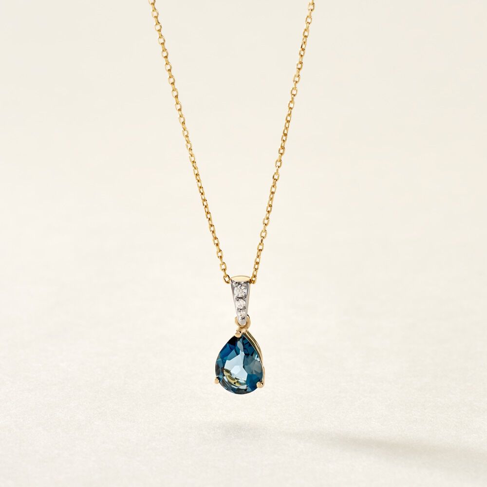 Pendentif Gorgel Or Jaune Topaze Oxyde De Zirconium - Pendentifs Femme | Marc Orian