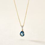 Pendentif Gorgel Or Jaune Topaze Oxyde De Zirconium - Pendentifs Femme | Marc Orian