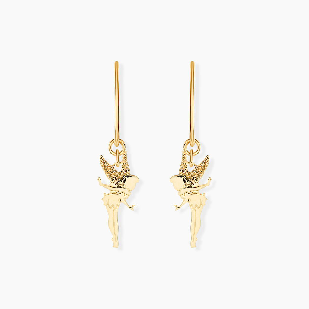 Boucles D'oreilles Pendantes Fee Or Jaune - Pendantes Femme | Marc Orian
