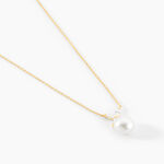 Collier Norah Or Jaune Perle De Culture Et Oxyde De Zirconium - Colliers avec pierres Femme | Marc Orian