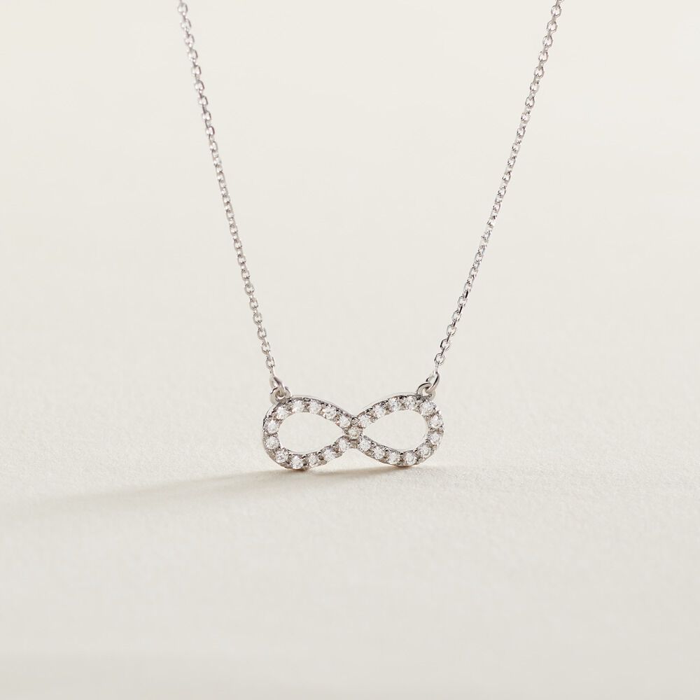 Collier Klothilda Or Blanc Oxyde De Zirconium - Colliers avec pierres Femme | Marc Orian