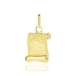 Pendentif Lamie Zodiaque Parchemin Or Jaune - Bijoux personnalis&eacute;s Famille | Marc Orian