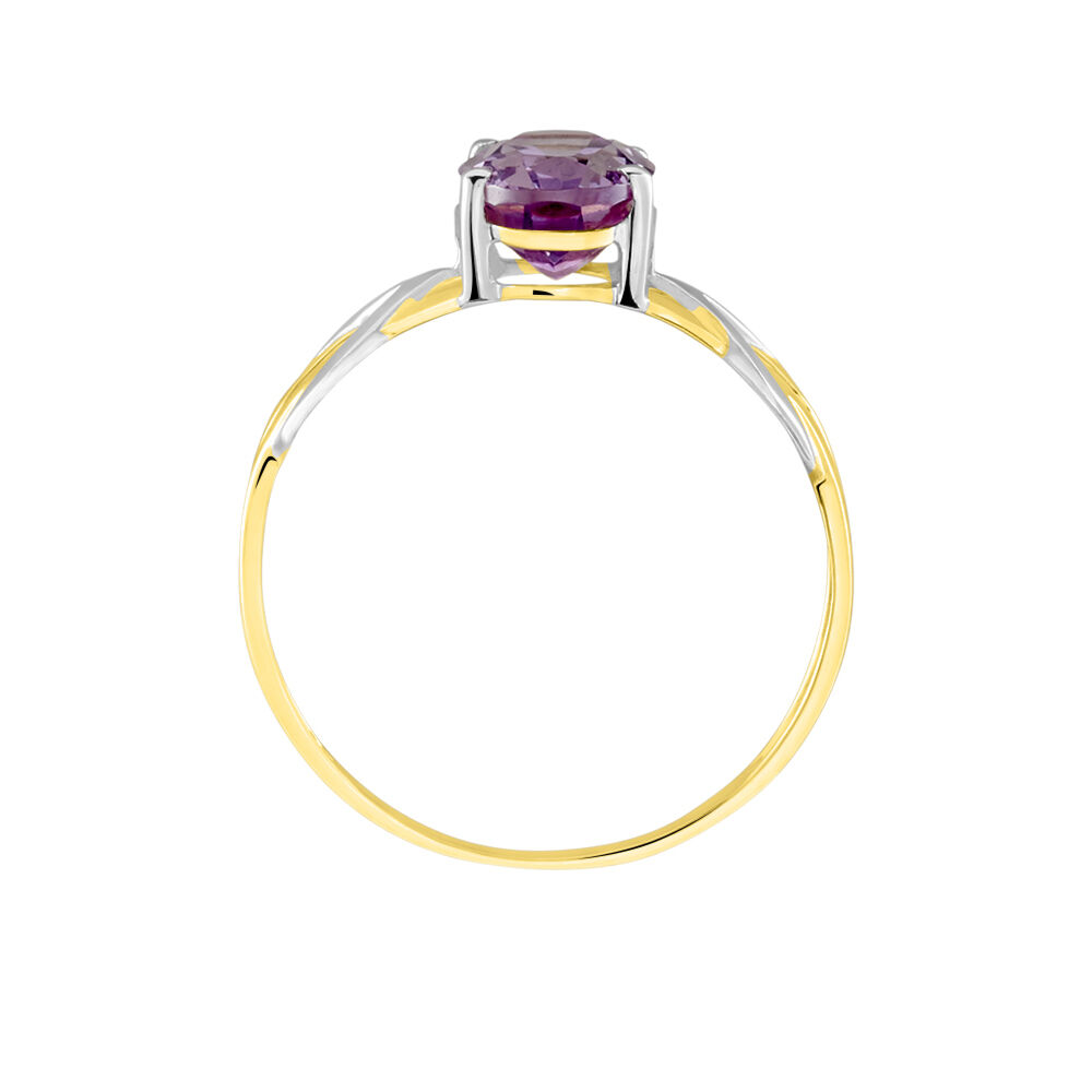 Bague Or Bicolore Bonnie Améthyste - Bagues pierres fines Femme | Marc Orian