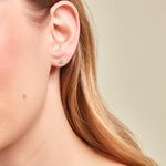 Boucles D'oreilles Puces Pepita Or Jaune Oxyde De Zirconium - Puces Famille | Marc Orian