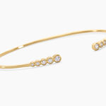 Bracelet Jonc Iza Plaque Or Jaune Oxyde De Zirconium - Bracelets joncs Femme | Marc Orian