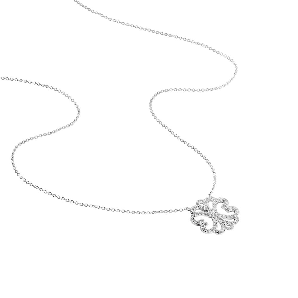 Collier Isse Argent Blanc Oxyde De Zirconium - Colliers avec pierres Femme | Marc Orian