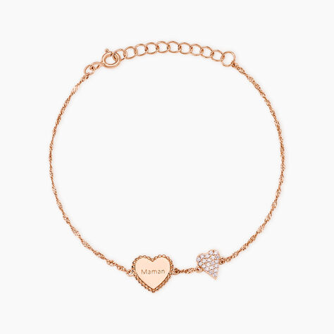 Bracelet Gloria Argent Rose Oxyde De Zirconium - Bracelets fantaisie Femme | Marc Orian