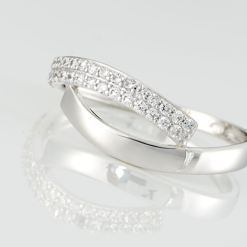 Bague Vero Or Blanc Oxyde De Zirconium - Bagues avec pierre Femme | Marc Orian